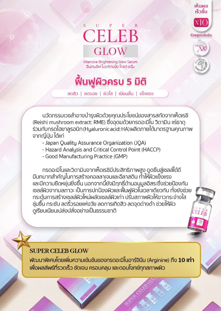 ฟื้นฟูผิวครบ 5 มิติจาก Super Celeb Glow